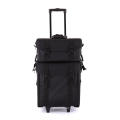 2 in 1 Rolling Studio Makeup Case Trolley Travel Cosmetic Train Cases on Wheels Detachable Professional Portable Makeup Bag